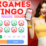 PakGames Wingo interface showing color options and betting choices, with a user excitedly holding a phone displaying the game