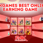 A colorful image showcasing the best online earning games on PakGames, including popular games like Aviator, Teen Patti, PG Game, and Mines Pro, with a prominent "PakGames Best Online Earning Game" header.